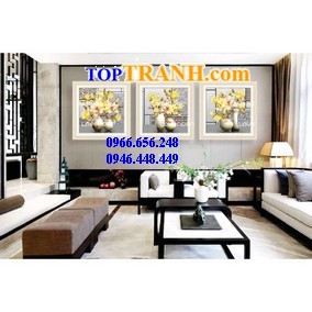 Tranh gắn đá hoa ngọc lan